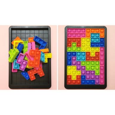 Mozaika-tetris iš pop it ”Building block game”-1