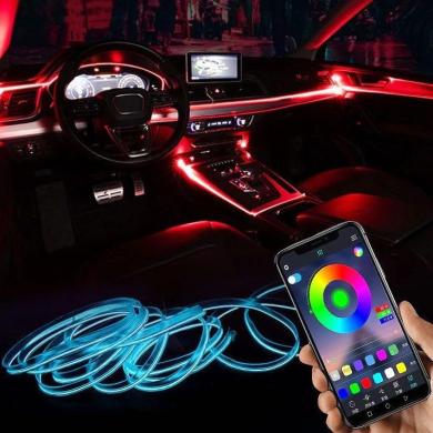 Automobilio LED RGB vidaus apšvietimas-2
