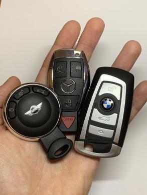 BMW Automobilio Raktai, pririšimas, remontas, korpusų ir baterijos ketimas, valdymo blokų remontas (CAS, FRM, DME) modeliams:-2