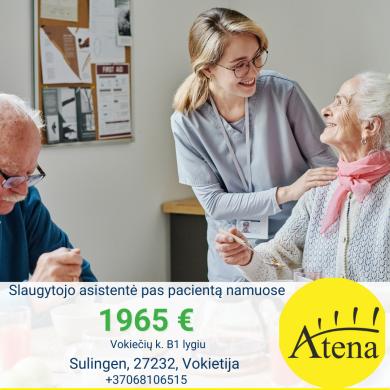 IEŠKOME SLAUGYTOJO ASISTENTĖS PORAI SENOLIŲ-0