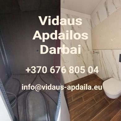Apdailos darbai, Glaistymas, Dažymas-1
