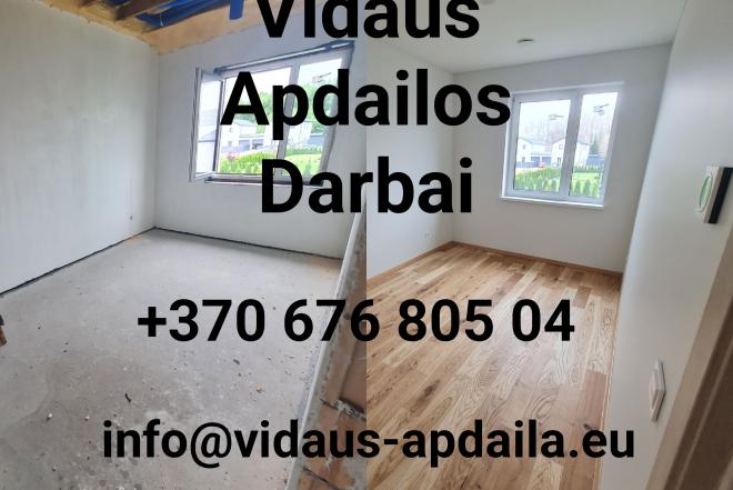 Apdailos darbai, Glaistymas, Dažymas-0