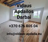 Apdailos darbai, Glaistymas, Dažymas-0