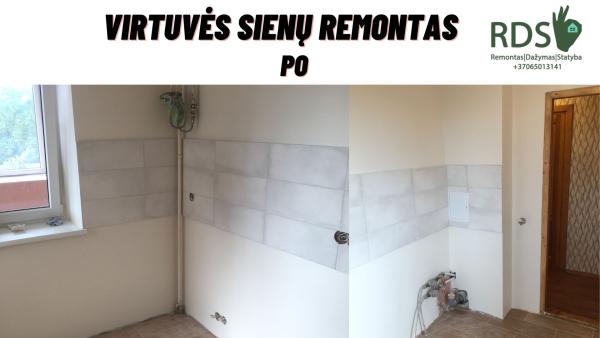 Vidaus apdailos darbai, statybos darbai-5