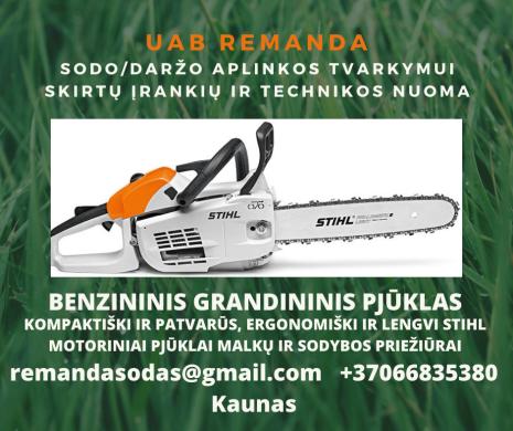 Sodo/daržo aplinkos tvarkymui skirtų įrankių ir mechanizmų nuoma-3