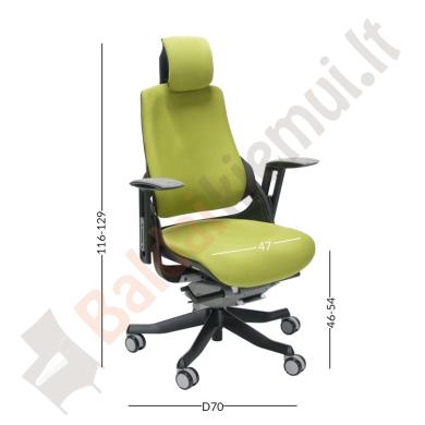 Darbo kėdė WAU su galvos atrama, 65xD49xH112-129cm-5