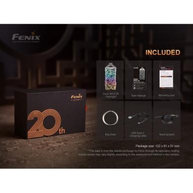 Fenix APEX 20 įkraunamas LED raktų pakabukas – 20-mečio ribotas leidimas-4