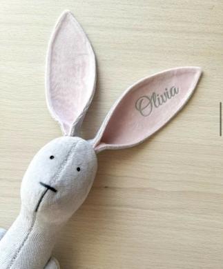 Vardinis personalizuotas pliušinis zuikis-5