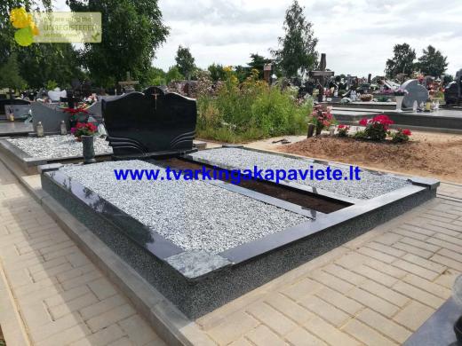 Kapų tvarkymas, kapavietės dengimas plokštėmis-4