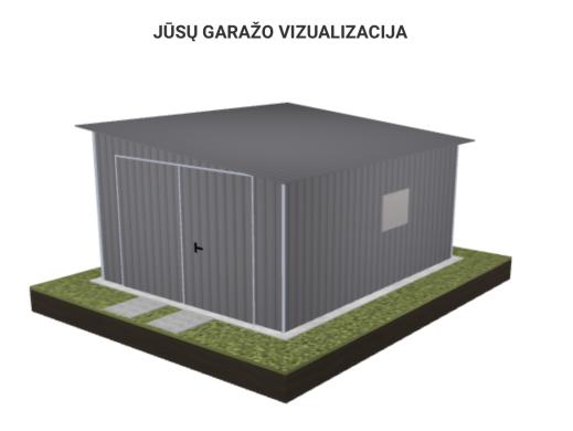 Akcija! Garažas 4x5- nemokamas pristatymas visoje Lietuvoje!-2