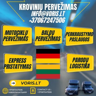 www.vokietijalietuva.eu / / Pirmadienį krovinių pervežimas iš / į Vokietijos / Vokietiją ( Germany ) VOKIETIJA - OLANDIJA - BELGIJA - LIETUVA * Krovinių Pervežimas * Baldų Pervežimas * Motociklų Pervežimas * Parodų Logistika * Express Pristatymas * Perkra-2