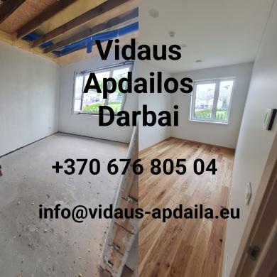 Apdailos darbai, Glaistymas, Dažymas-2