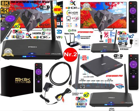 8k TV-PRIEDĖLIAI ULTRA HD TV-BOX+VIRŠ 2000 GOOGLE TV KANALŲ NEMOKAMAI!-2