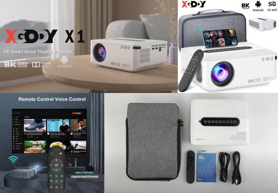 XGODY X1 8K TV-PROJEKTORIUS+VIRŠ 2000 GOOGLE TV KANALŲ NEMOKAMAI!-1