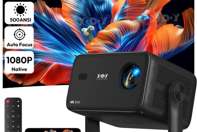 XGODY A6 4K TV-PROJEKTORIUS+VIRŠ 2000 GOOGLE TV KANALŲ NEMOKAMAI!-0
