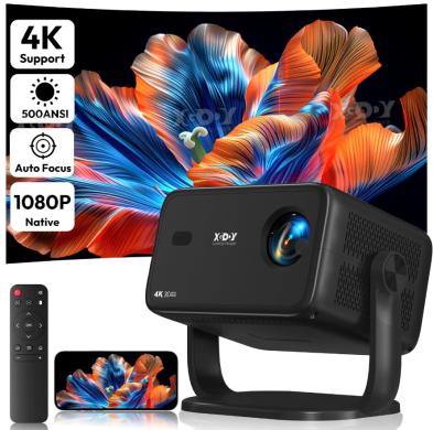 XGODY A6 4K TV-PROJEKTORIUS+VIRŠ 2000 GOOGLE TV KANALŲ NEMOKAMAI!-0