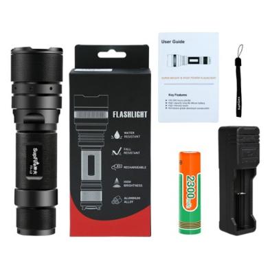 Supfire F3-L2, ZOOM, 1100lm, 300m žibintuvėlis-5
