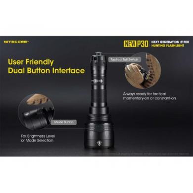 Nitecore NEW P30 Hunting kit žibintuvėlis, komplektas-5