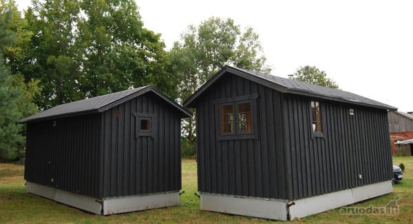 Parduodama karkasinė pirtis 2.5x6 dvišlaičiu stogu.-2