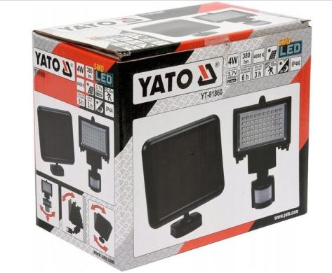 LED šviestuvas YATO su judesio davikliu 4W, YT-81860-5