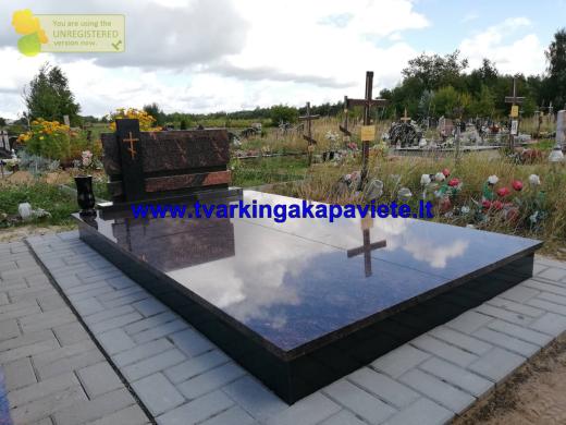 Kapų tvarkymas, kapavietės dengimas plokštėmis-5