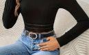 Crop top palaidinė ilgomis rankovėmis 55699-2