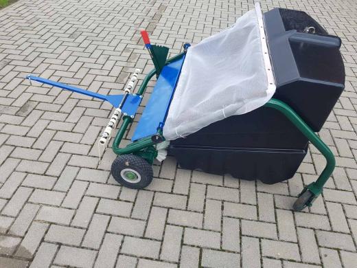 Pro lapų šluota ir rinktuvas prie traktoriuko-4