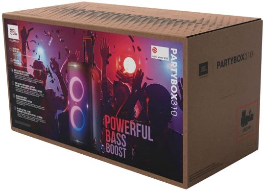 JBL Partybox 310 – nešiojamas vakarėlio garsiakalbis su ilgai veikiančia baterija, galingu JBL garsu ir jaudinamu šviesos šou, juoda-4