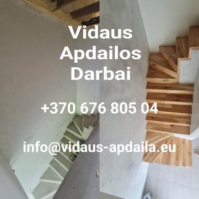 Apdailos darbai, Glaistymas, Dažymas-3