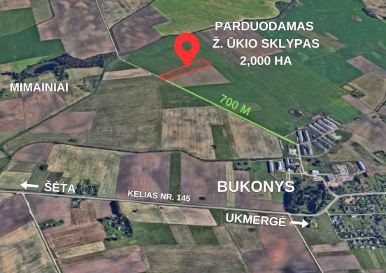 Parduodamas 2.0 Ha našus žemės ūkio paskirties sklypas Bukonių sen., Jonavos raj.-3