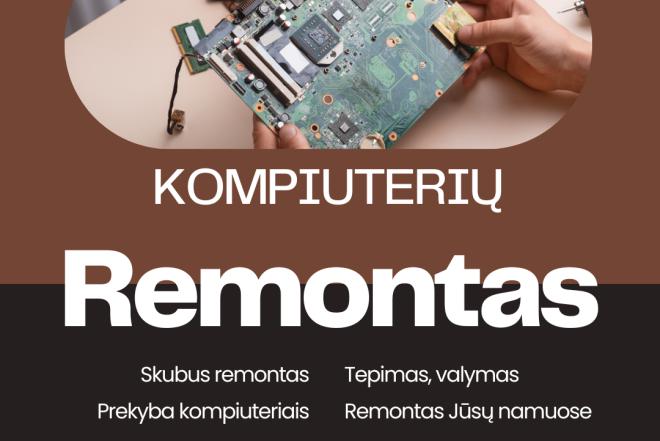 Kompiuterių remontas! Atvykstame į namus ir įmones!-0