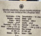 Moneta AU''Kalviukas'_10LT vertės_t.062966399-0