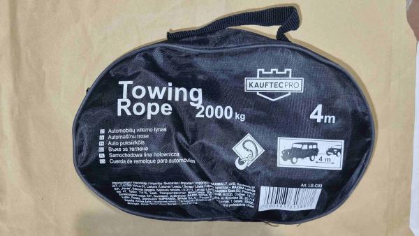Automobilių vilkimo lynas Kauftec, 4 m, 1 vnt.-0