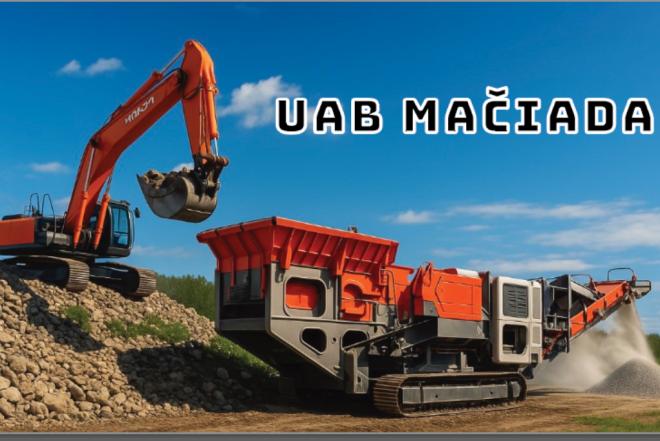 Akmenų/betono malinas , pastatų griovimas-0