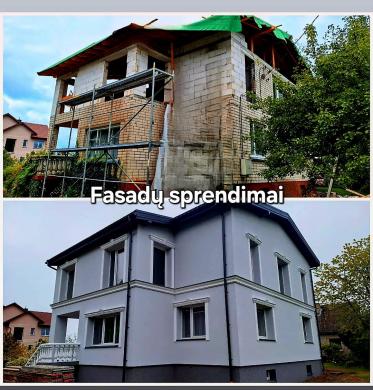 Fasadų šiltinimas, dekoras.Klaipėda 860394321-6