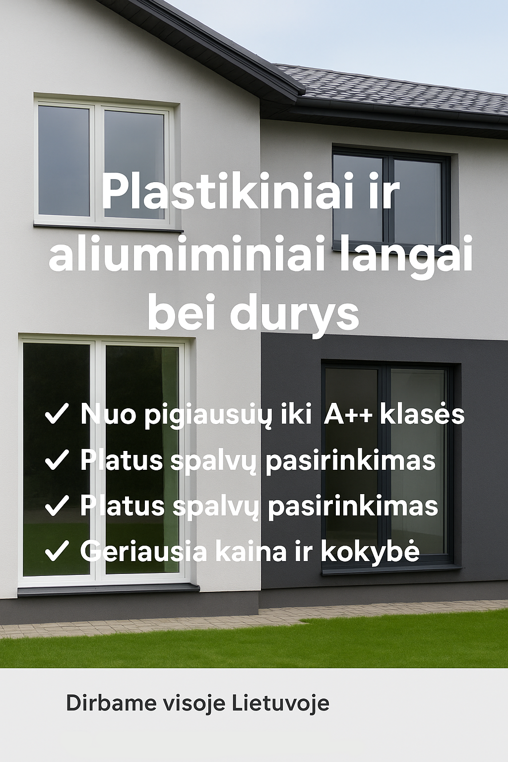 Plastikiniai ir aliumininiai langai bei durys, Vilnius-0