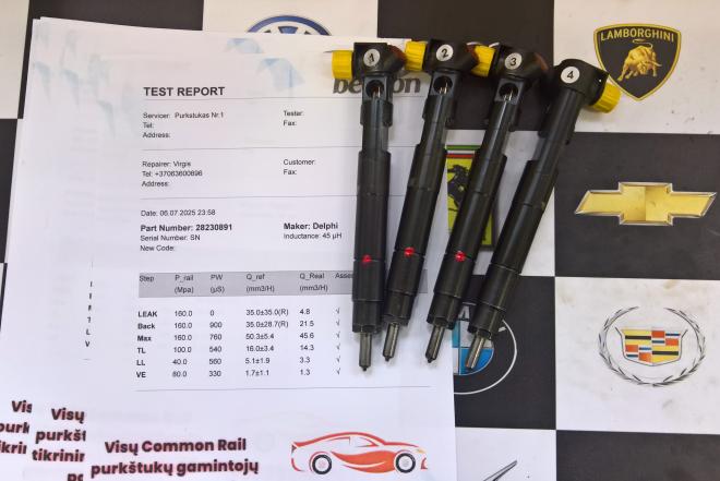 Kuro purkštukai Mercedes-A200. 28230891-0