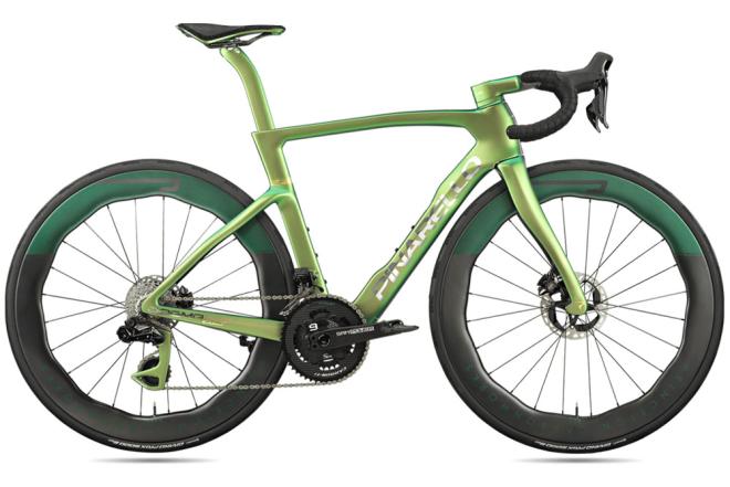 2025 Pinarello Dura Ace Di2 - SRM Crankset - Luxter Green 1k Road Bike (WAREHOUSEBIKE)-0