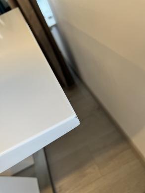 Virtuvinis išskleidžiamas stalas baltas-5