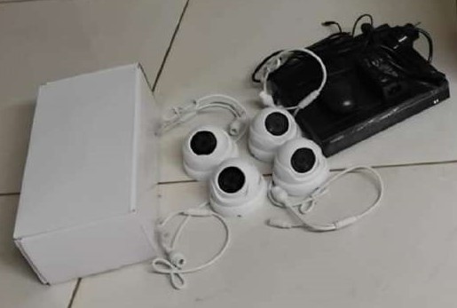 4 Longse 8mp kameros + laidai, NVR, komplektas be disko-0