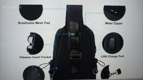 Kuprinė vid. dydžio, juoda-4