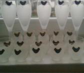 Rūgštinto stiklo grąžus servisas taurės-0