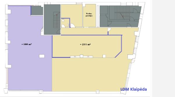 Išnuomojamos įvairios patalpos centre Naujoji Uosto g. Klaipėda-0
