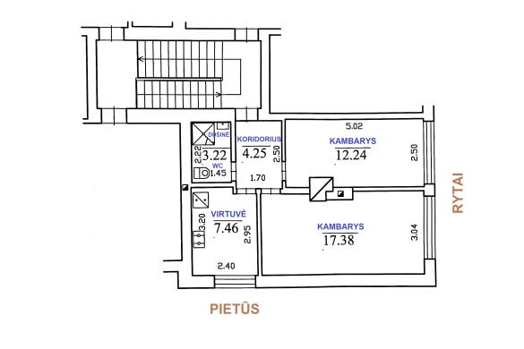 2 kambarių butas Liberiškio k.-7