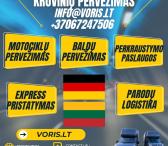 Vokietija į Lietuvą Krovinių pervežimas  Mes siūlome:  Dalinių ir pilnų krovinių gabenimą  Express pristatymą  Perkraustymo paslaugas  Saugų ir greitą transportavimą  Kontaktai: Telefonas: +370 672 47506 WhatsApp | Viber | Telegram El. paštas: info@voris.-0