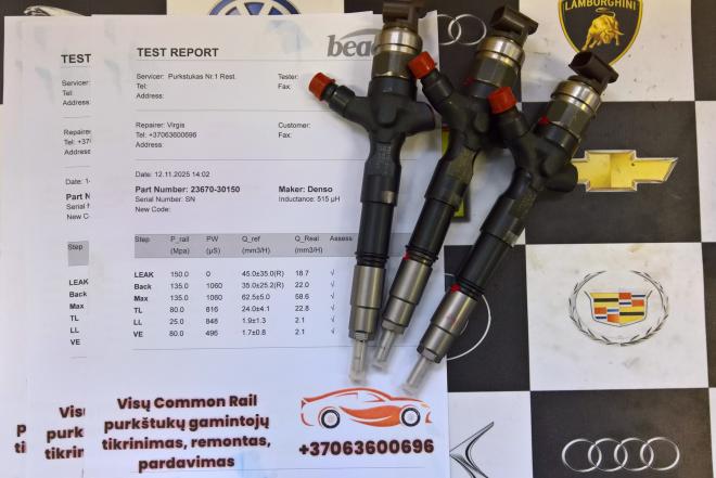 Kuro purkštukai Toyota-Hilux. 23670-30150-0