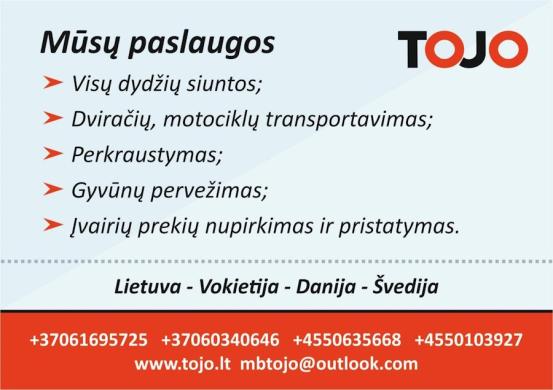 Lietuva-Danija-Lietuva. Siuntinių vežimas. Express kroviniai-0