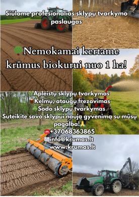 Apleistų sklypų tvarkymas, kelmų frezavimas-2