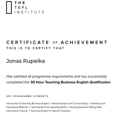 English Teacher (TEFL) – IELTS, TOEFL, Business English-5