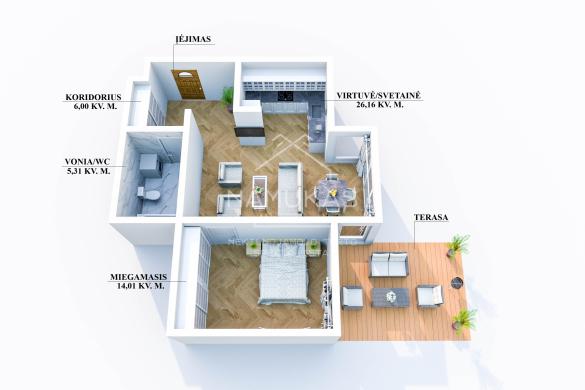 Parduodamas butas Gargždų mieste, Gluosnių g.-5